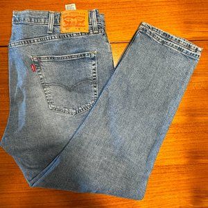 Levis 502 40x30 Mens Stretch Taper Jeans EUC